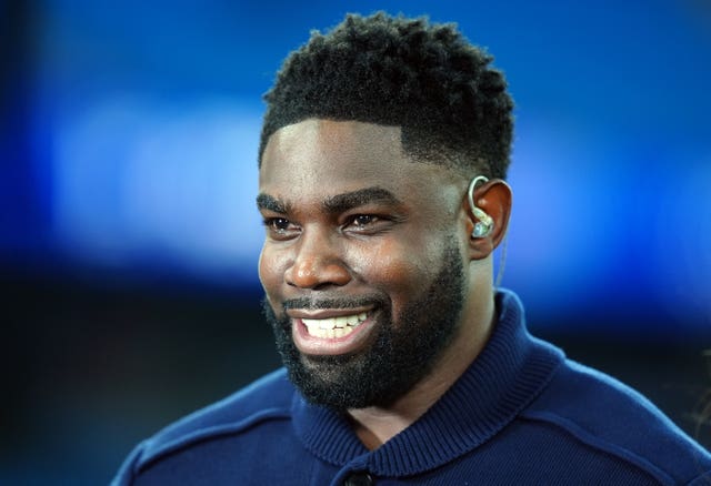 Television sports presenter Micah Richards,