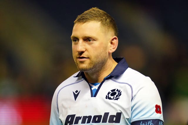 Finn Russell playing for Scotland