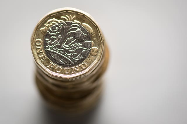 A pile of coins