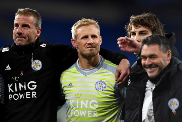 Schmeichel after the win at Cardiff