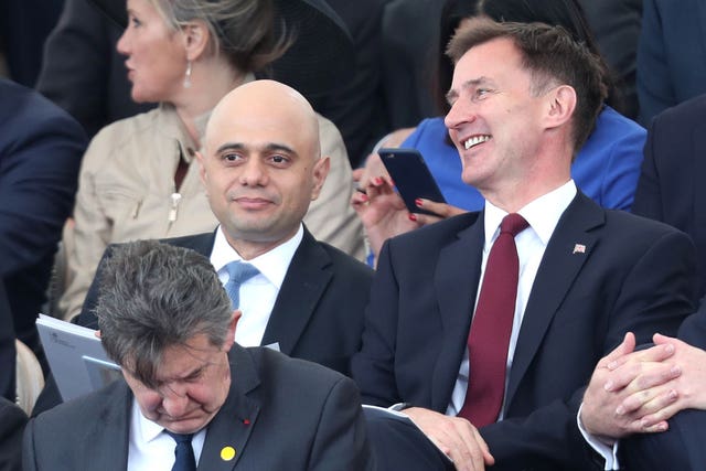 Sajid Javid and Jeremy Hunt