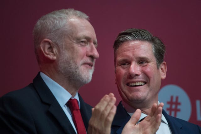 Labour leader Jeremy Corbyn with shadow Brexit secretary Sir Keir Starmer