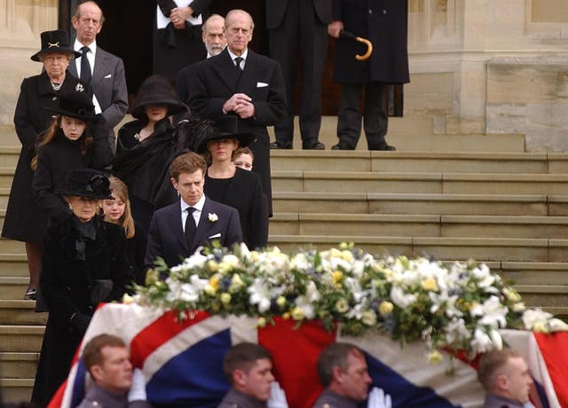 Sir Angus Ogilvy funeral at Windsor Castle