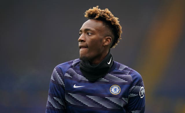 Tammy Abraham, pictured, is fighting for game time at Chelsea