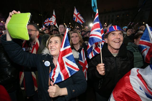 Brexit Celebration Parliament Square