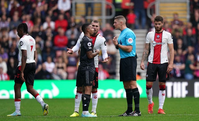 Gabriel Jesus and his Arsenal team-mates endured a frustrating trip to the south coast