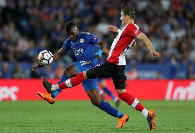 Leicester City’s Kelechi Iheanacho (left) was given a start