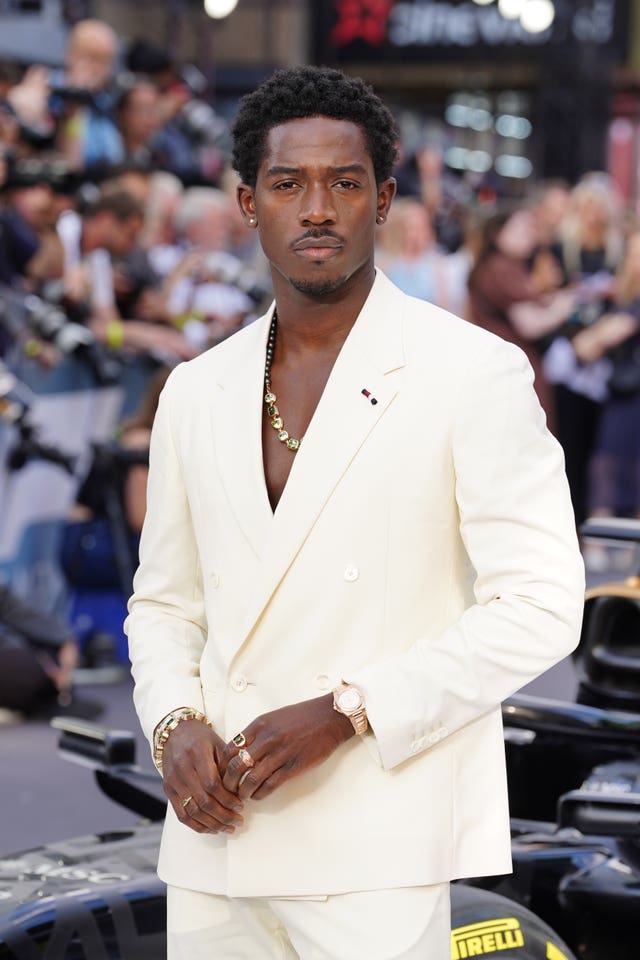 Damson Idris attending the F1: The Movie European premiere at Cineworld Leicester Square, London