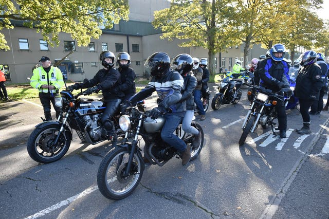 Motorcylists ride in memory of PC Andrew Harper