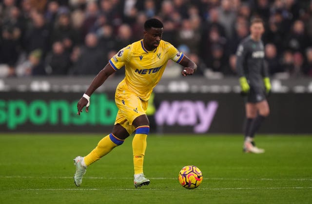 Marc Guehi in action for Crystal Palace