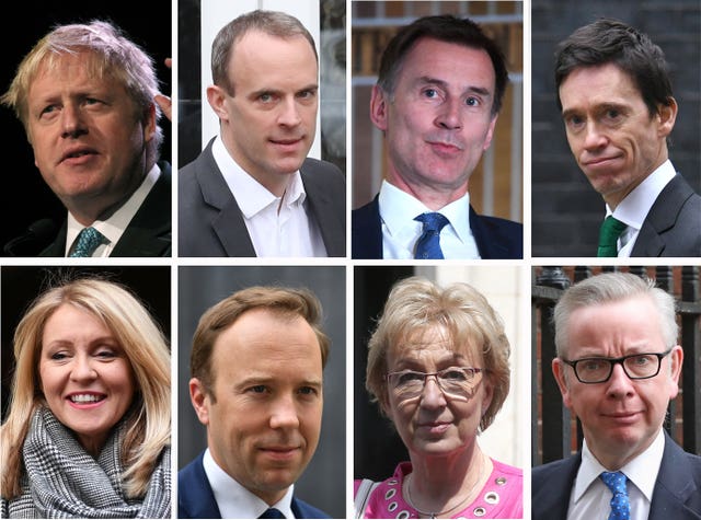 Some of the candidates in the Tory leadership race