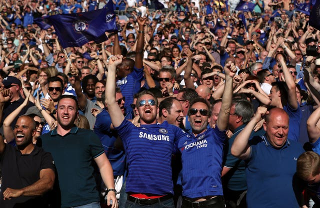 Chelsea's fans serenaded their boss