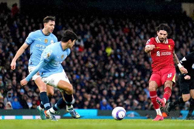 Dominik Szoboszlai scores Liverpool's second goal