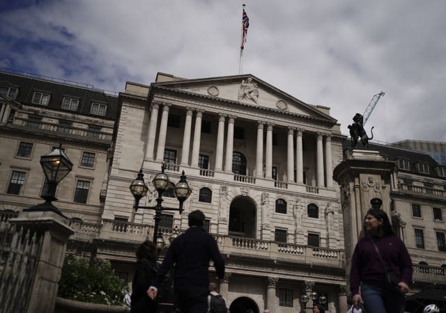 A general view of the Bank of England in London