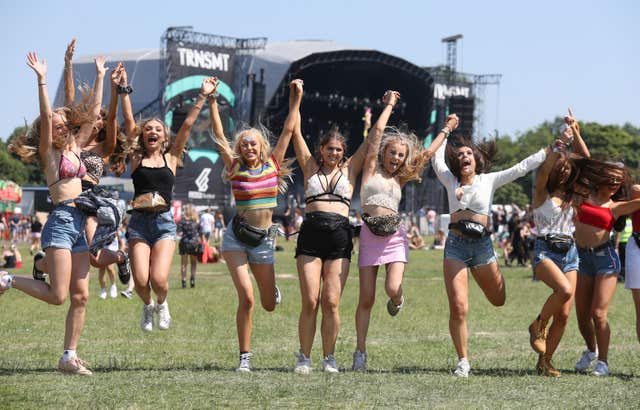 Music fans at TRNSMT festival (Andrew Milligan/PA)