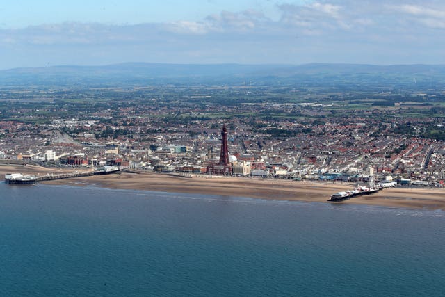 A view of Blackpool