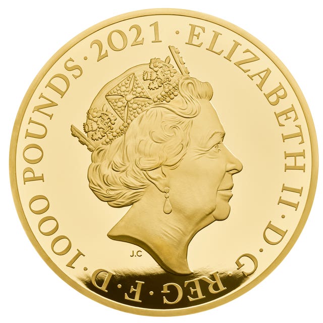 One of a new range of commemorative coins celebrating the Queen’s 95th birthday on April 21