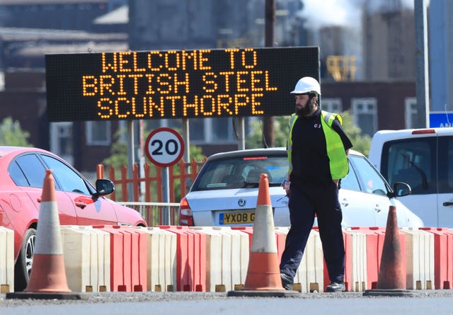 British Steel works 