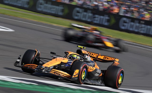 Lando Norris in action at the British Grand Prix 