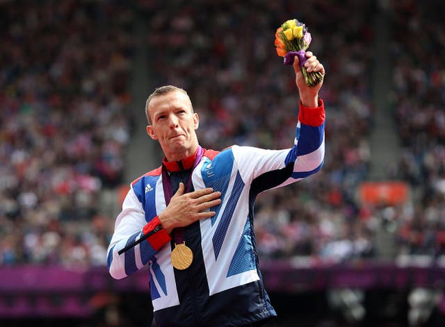 Great Britain’s Richard Whitehead clinched the first of his two Paralympic golds at London 2012