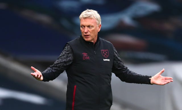 West Ham manager David Moyes has been converted to the idea having five substitutes available