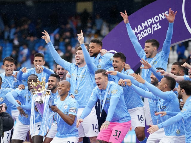 City won the Premier League by 12 points this season
