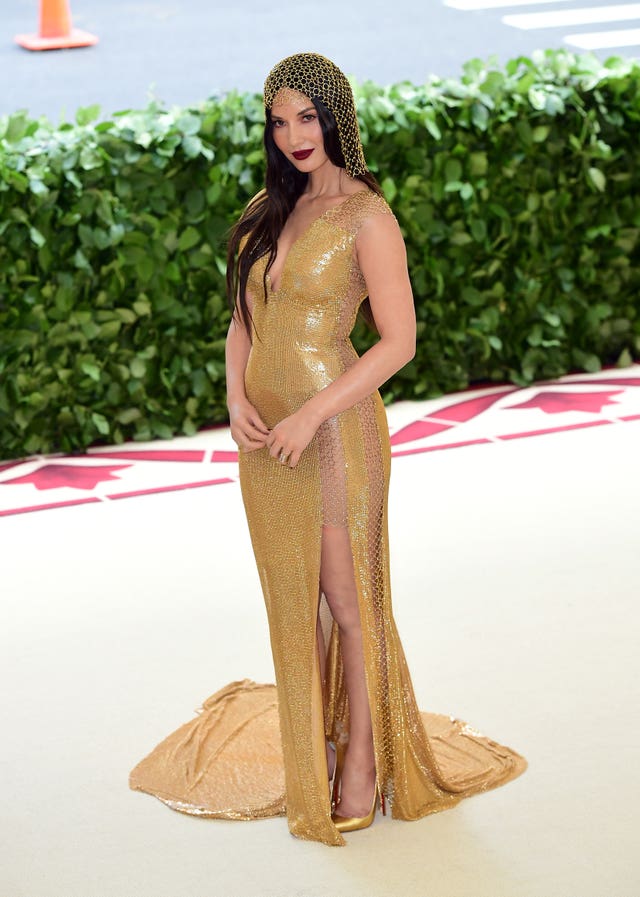 Olivia Munn is a golden vision (Ian West/PA)