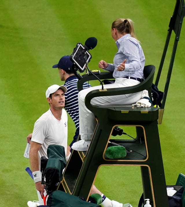 Andy Murray's match against Stefanos Tsitsipas was suspended last week due to the curfew