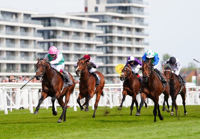 Rashabar (right) ran a good race in second 