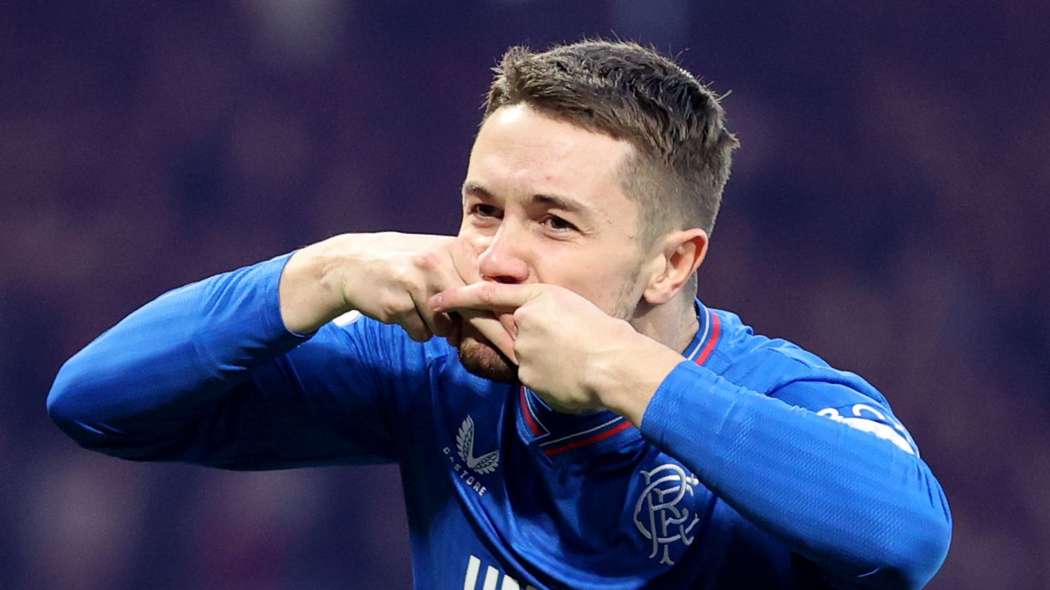 File photo dated 05-11-2023 of Rangers’ Scott Wright celebrates. Rangers winger Scott Wright has signed a three-year deal at Sky Bet League One outfit Birmingham for an undisclosed fee. Issue date: Friday August 30, 2024.
