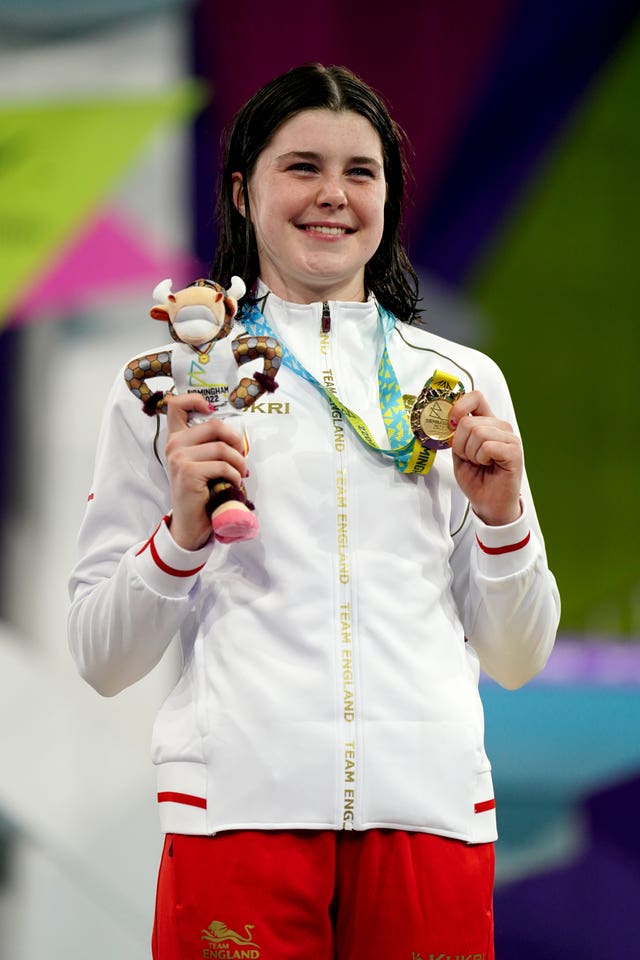 England's Andrea Spendolini Sirieix with her Commonwealth Games gold medal
