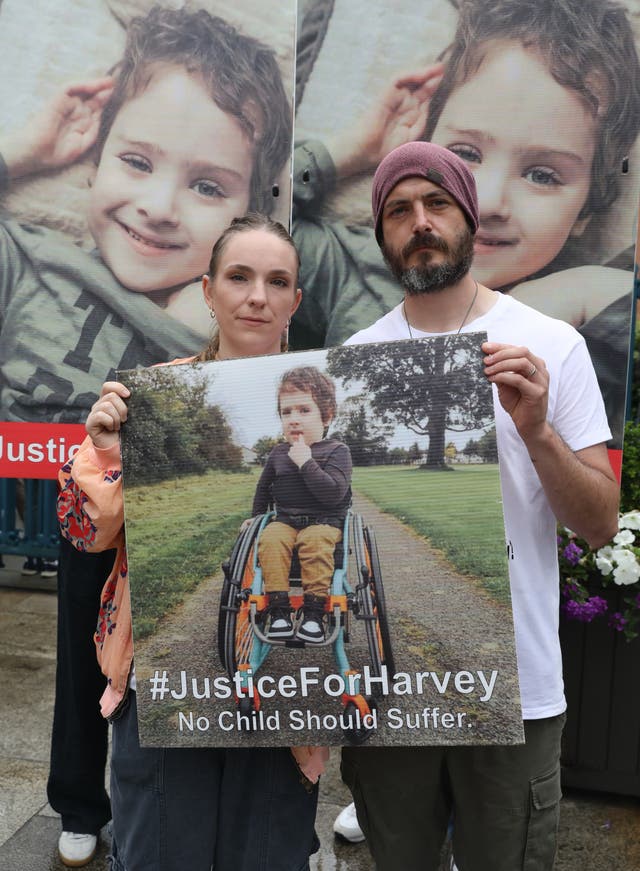 Harvey Morrison protest