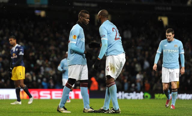 Balottelli and Vieira played together at Manchester City