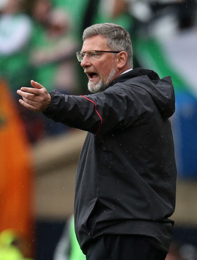 Craig Levein was unhappy with his team