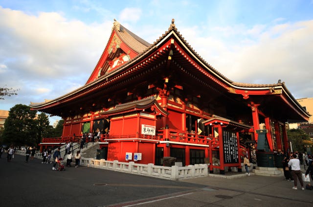A temple in Tokyo, Japan