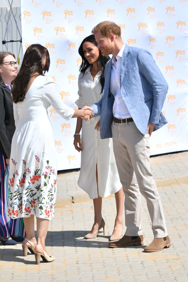 The Duke and Duchess of Sussex visit Tembisa township, near Johannesburg