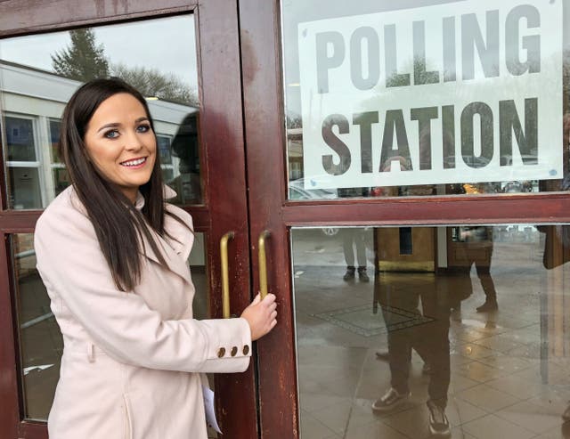 Sinn Fein's Orfhlaith Begley successfully defended the seat for her party (Liam McBurney/PA)