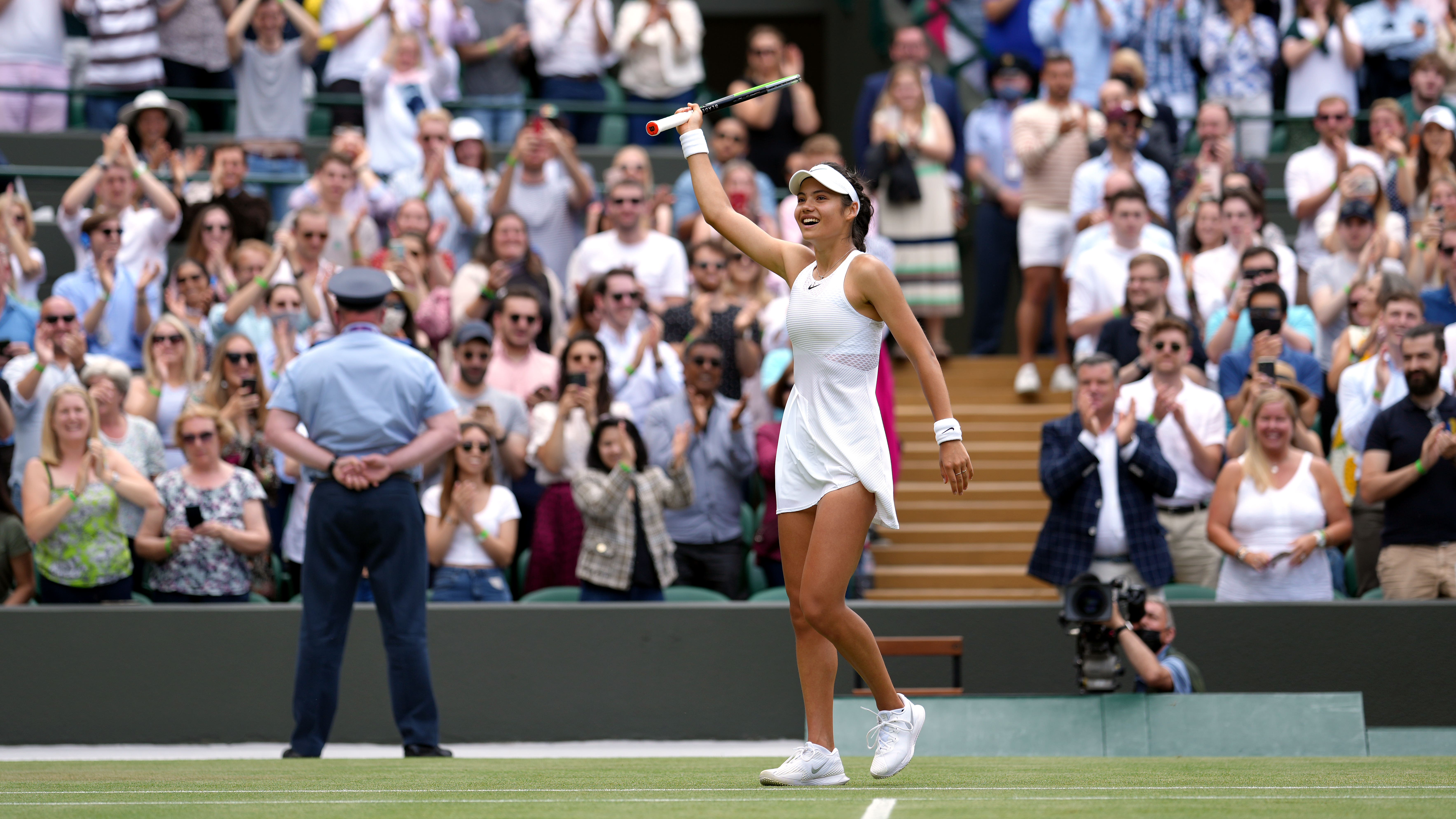 Emma Raducanu Produces Stunning Display To Reach Last 16 At Wimbledon