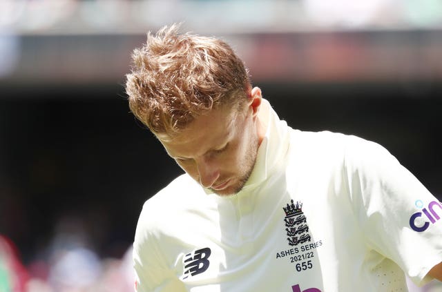 Joe Root's side capitulated to 68 all out in their second innings in Melbourne (Jason O’Brien/PA)
