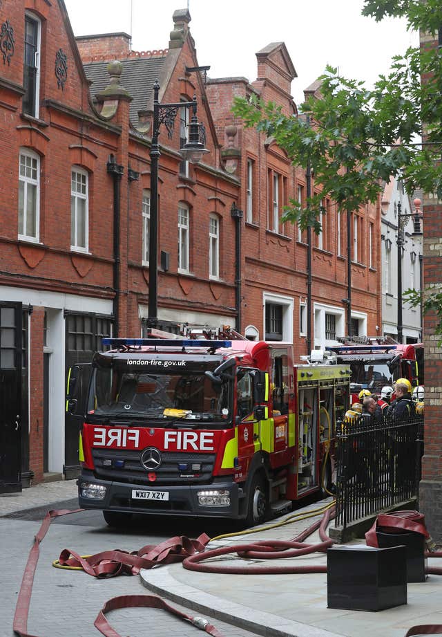 Mayfair flat fire