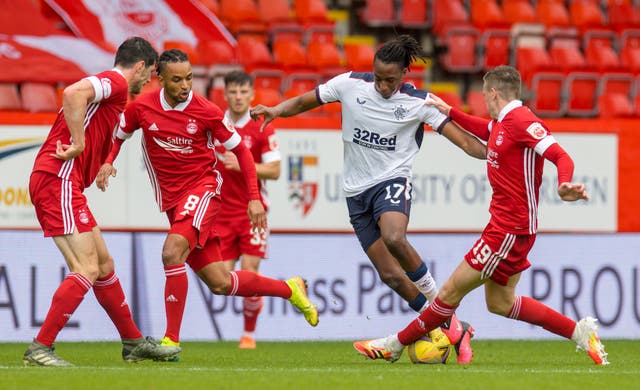 Players went out after a defeat by Rangers