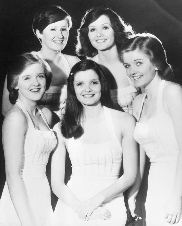 The Nolan sisters (clockwise on top) Denise, Maureen, Linda, Ann and Bernie