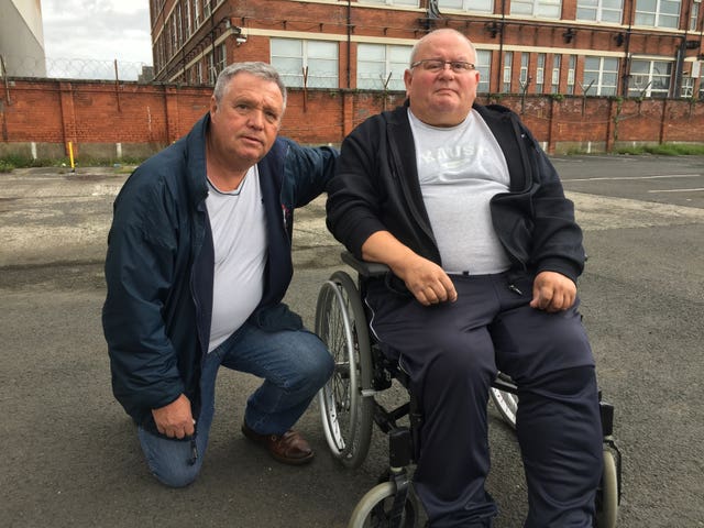 Former shipyard workers Jackie Hosick and Samuel Tumelty