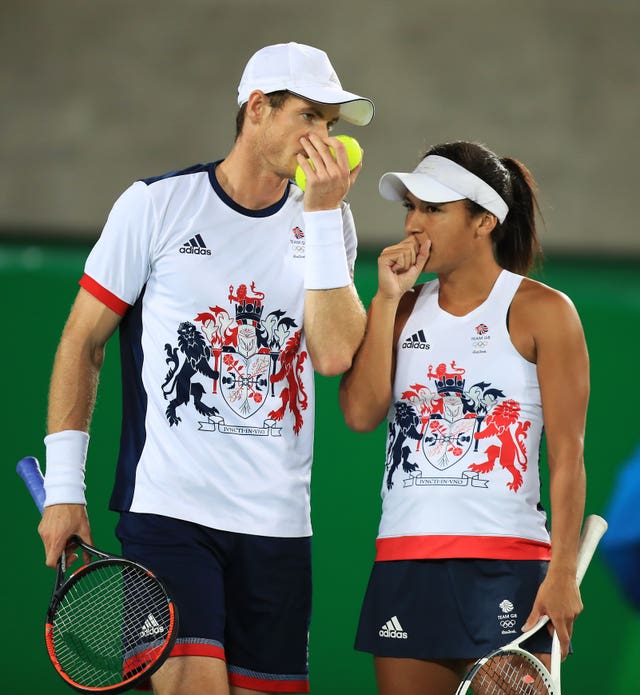Andy Murray and Heather Watson at the Olympics