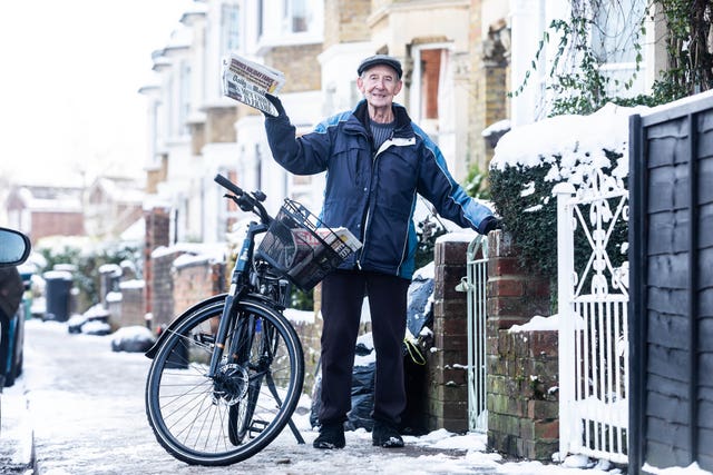 George Bailey 80-year-old paperboy