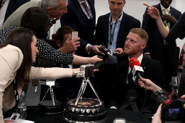 Stokes had many people to thank after capping his year with an award