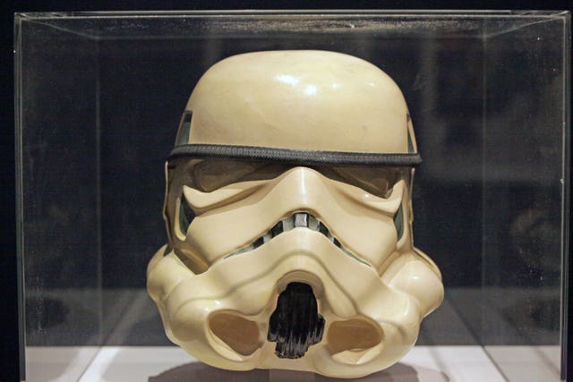 A prototype Imperial Stormtrooper helmet from 1976