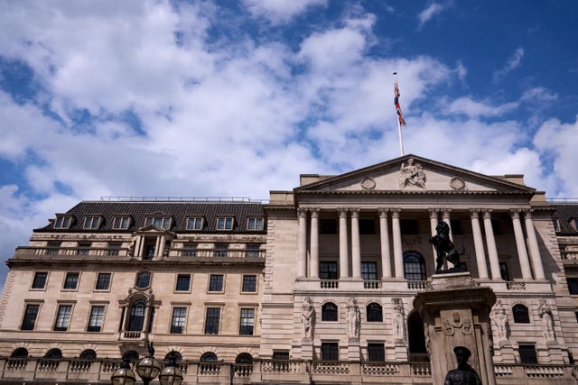 The Bank of England in the City of London