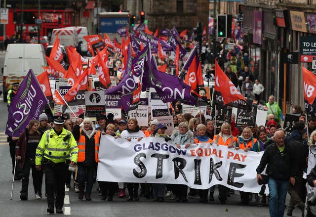Strike over equal pay