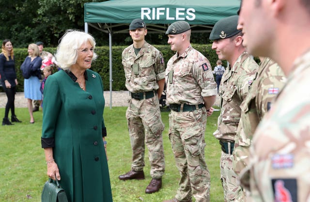 Duchess of Cornwall visit to Beachley Barracks